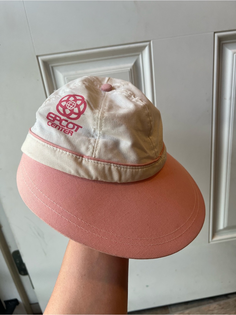 EPCOT Center 1982 opening year merchandise Pink & Cream Vintage hat